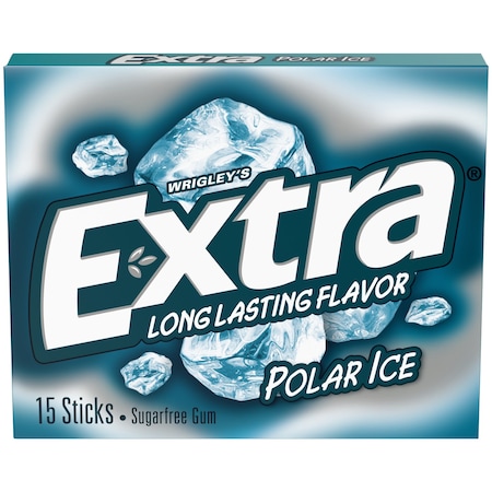 Extra Wrigley's Extra Sugar Free Polar Ice Chewing Gum 15 pc 0.11 oz 487030